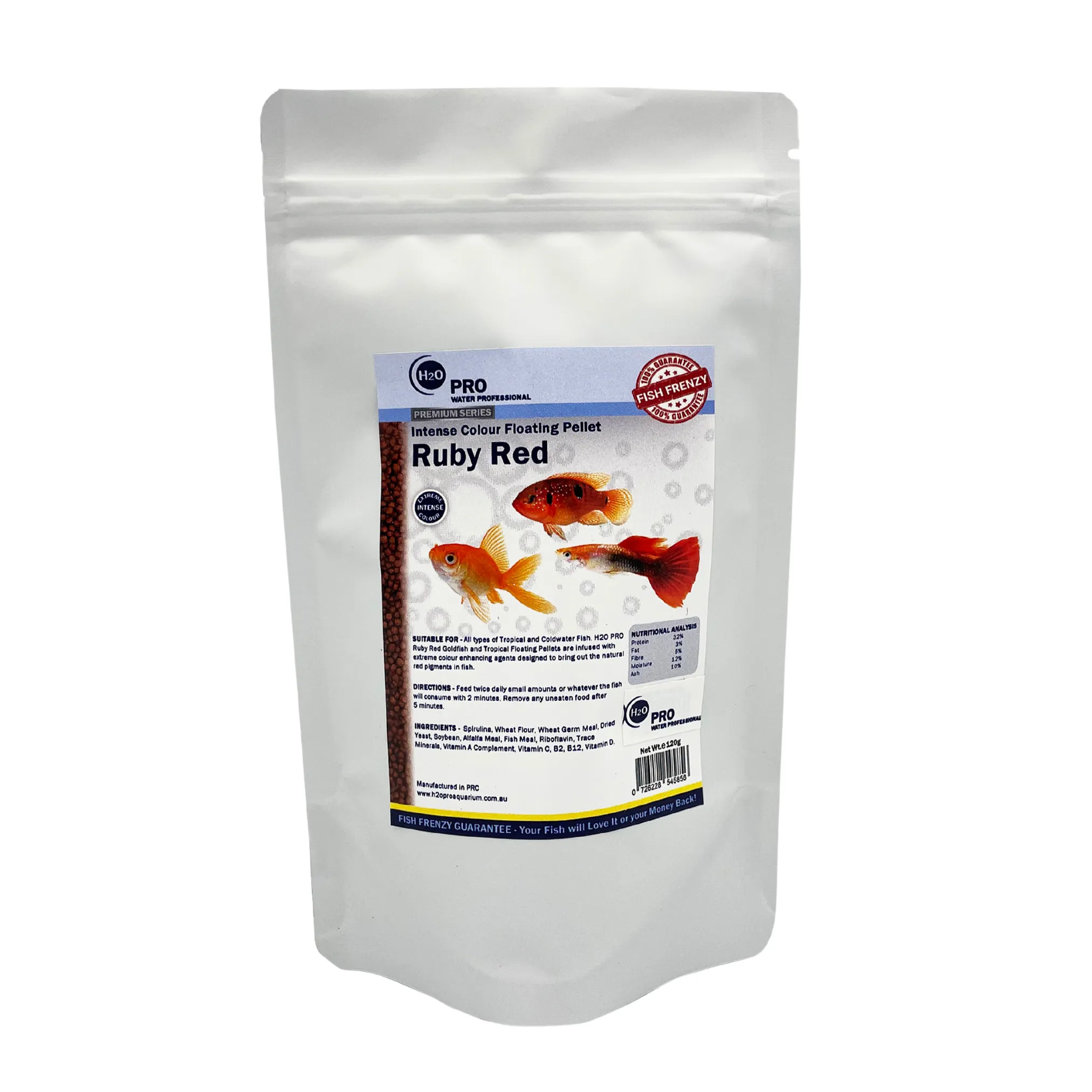 Ruby Red goldfish tropical food