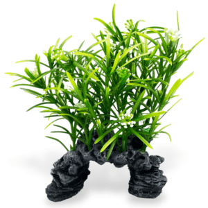 H2o Pro Arch Rock with Plant Aquarium Ornament 2