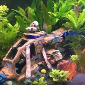 H2o Pro Helicopter Aquarium Ornament large