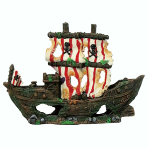 Pirate Ship Aquarium Ornament Medium