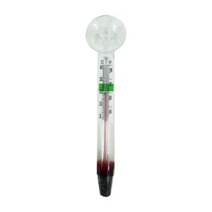 Glass aquarium thermometer