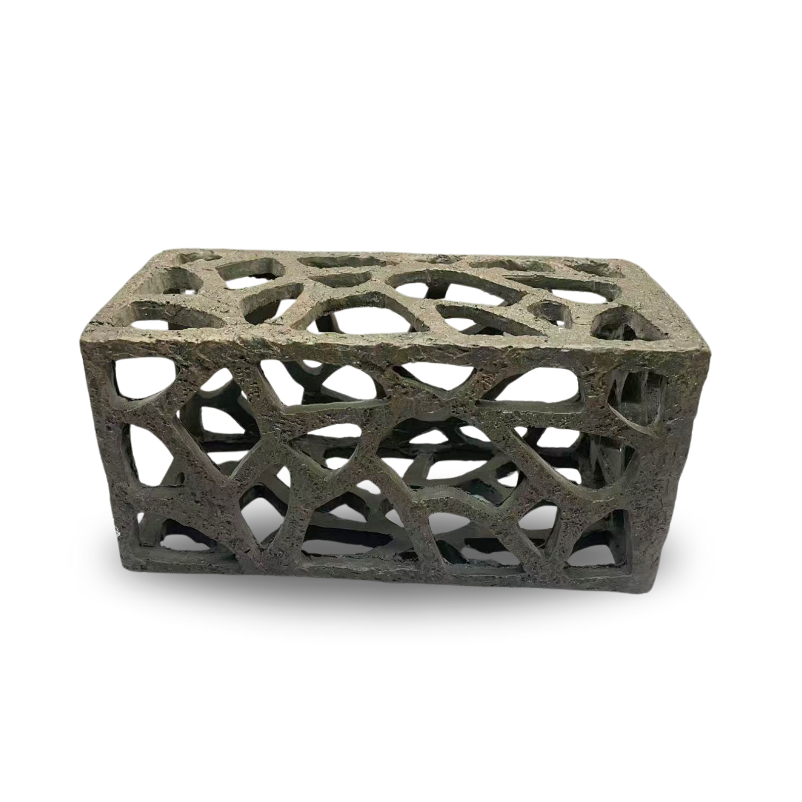 Web Stone Hide aquarium ornament