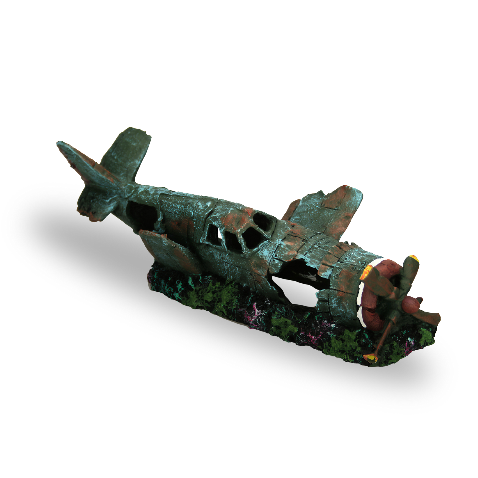 Plane Wreck Aquarium ornament