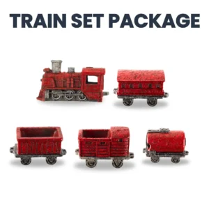 train set aquarium ornament